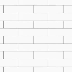 4" x 16" White wall tile - Box of 25 tiles for 11 sq. ft