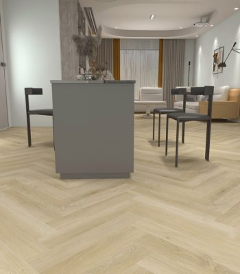 H04 Light Champagene 7mm Vinyl Herringbone Collection Woden Flooring