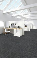 Invincible Steel Blue Next Floor Carpet Tiles - Image 2