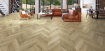 Art District Twelve Oak SureWood Chevron Luxury Vinyl Flooring